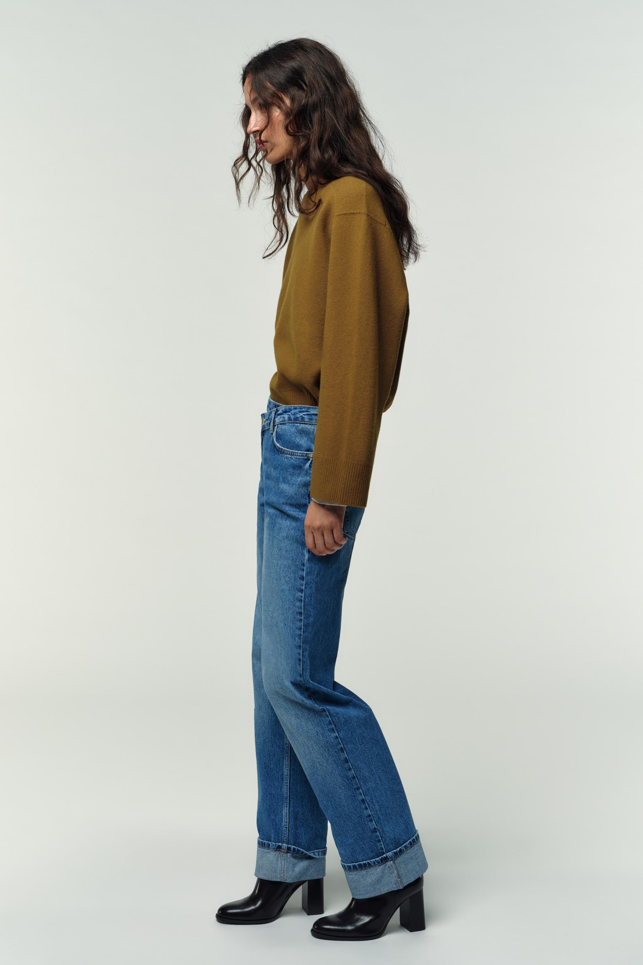 Z.09 HIGH-WAISTED STRAIGHT CROSSOVER FULL LENGTH JEANS